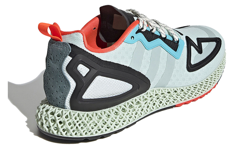 Кроссовки adidas originals ZX 2K 4D "Dash Green" (мятные) — фото 3