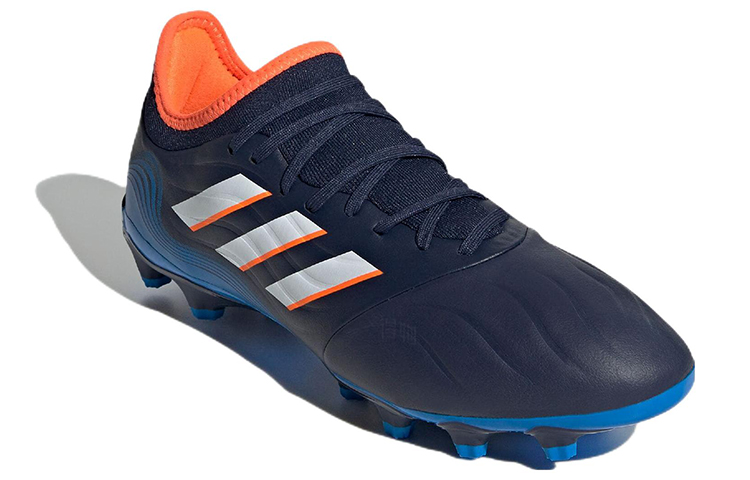 Мужские бутсы adidas Copa Sense.3 AG (черно-бело-синий) — Чёрный / белый / синий — фото 3