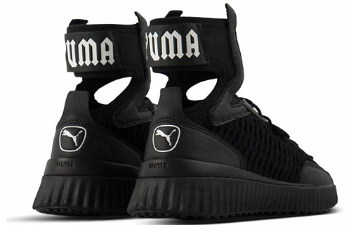 Женские кроссовки PUMA Rihanna Fenty Trainer Mid (черные) — Чёрный — фото 5