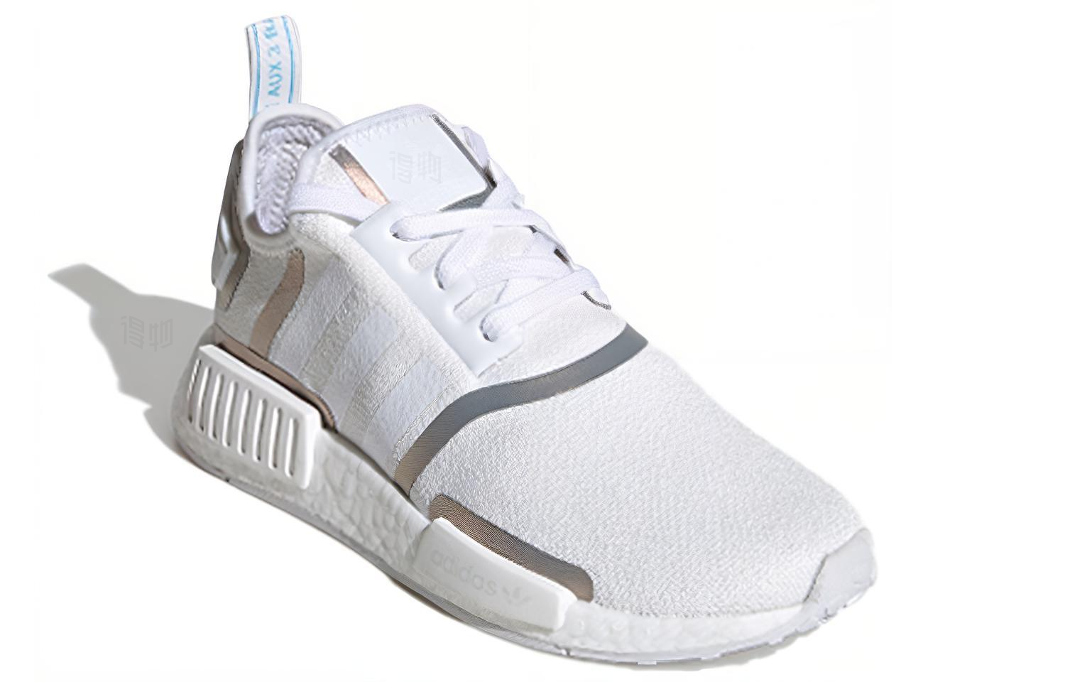 Женские кроссовки adidas originals NMD_R1 (белые) — фото 3