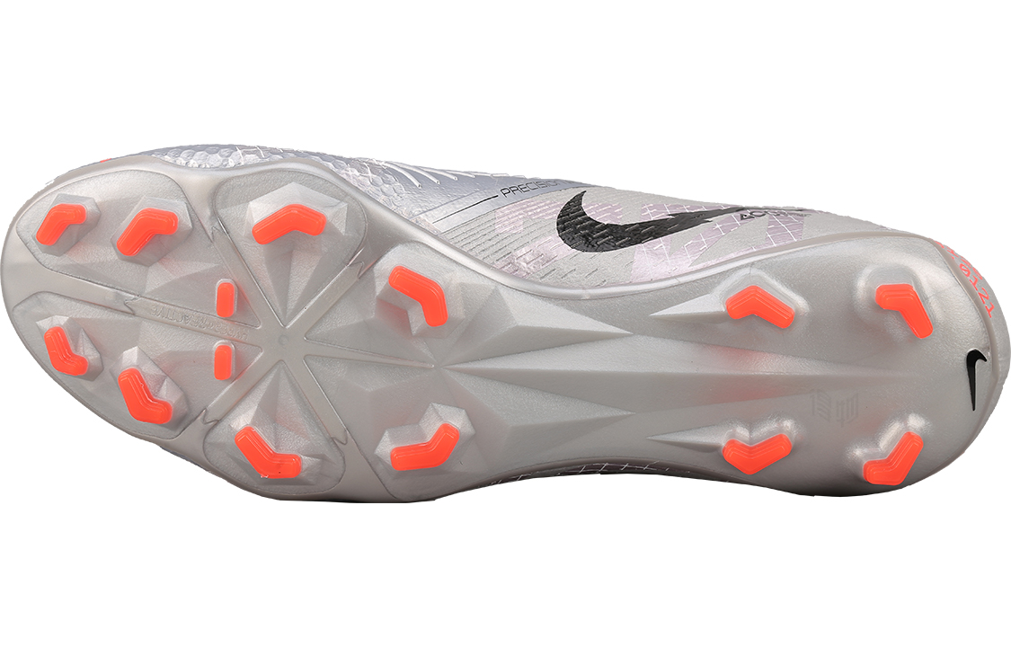 Кроссовки Nike Phantom Venom Elite (серые с оранжевым) — фото 4