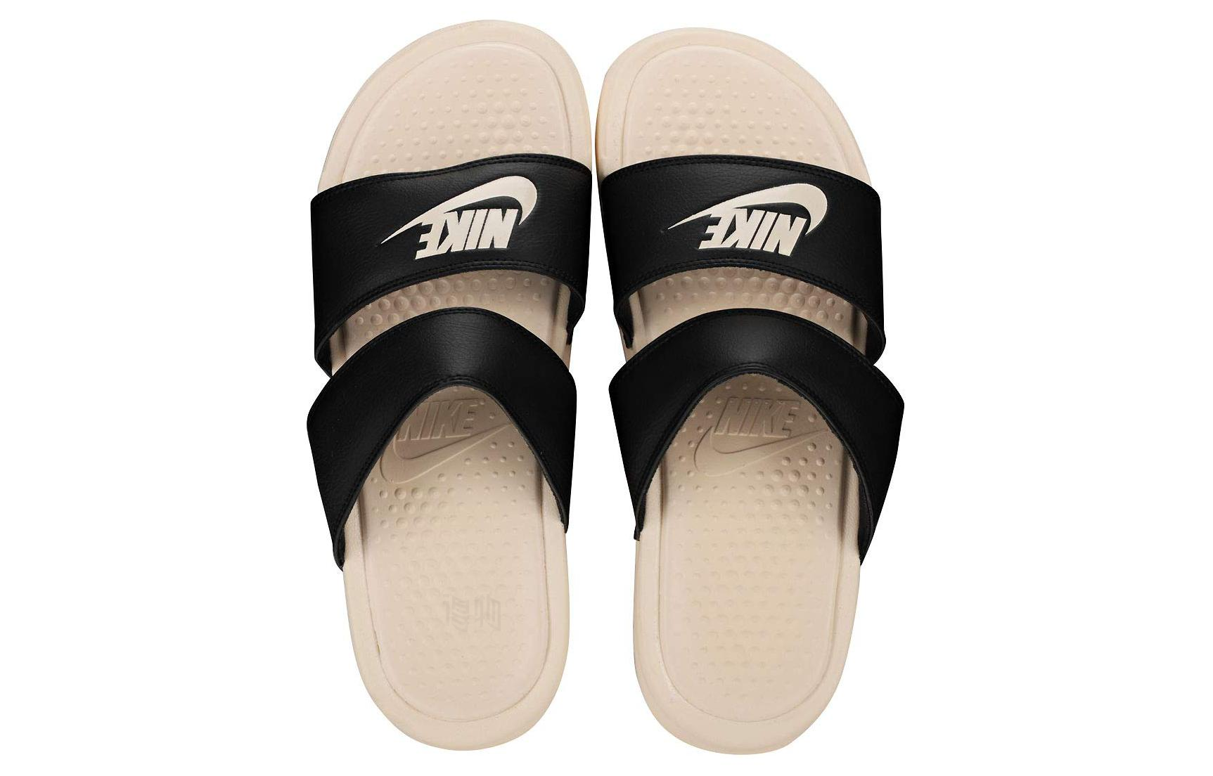 Шлепанцы Nike Benassi (черно-белые) — фото 5