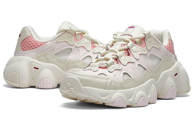 Женские кроссовки Fila FUSION Jagger (бело-розовые) — Белыйрозовый — фото 5