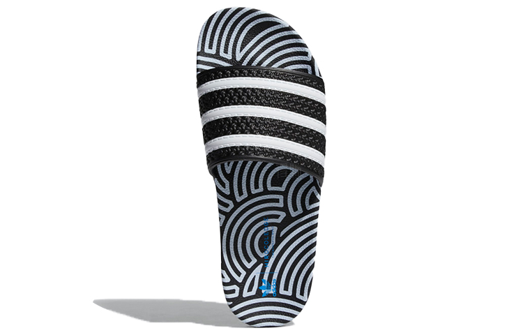 Шлепанцы adidas originals ADILETTE (черно-белые) — фото 4
