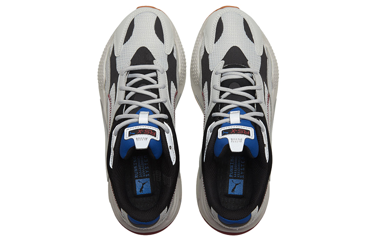 Кроссовки PUMA RS-X Grids (серо-черно-серебристые) — Серый / чёрный / серебристый — фото 4