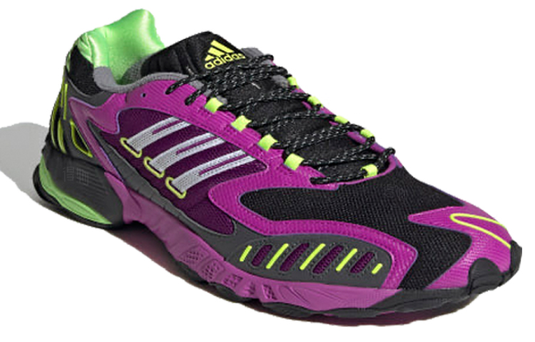 Мужские кроссовки adidas Torsion TRDC (фиолетово-зеленые) — Фиолетовый / зелёный — фото 3