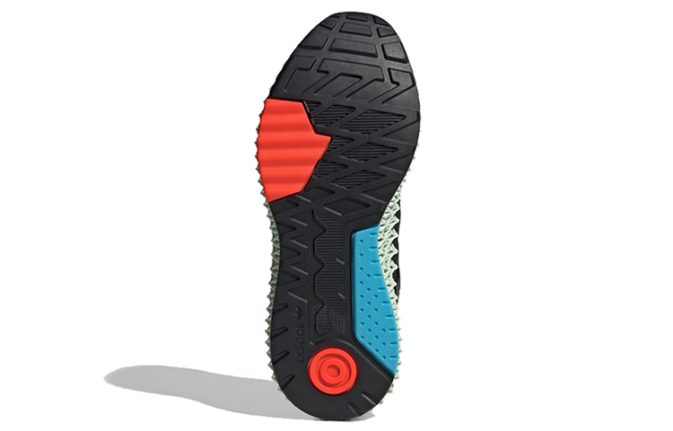 Кроссовки adidas originals ZX 4000 4D (черно-оранжевые) — фото 5