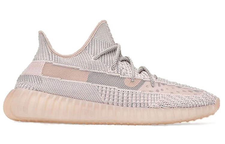 Унисекс кроссовки adidas originals Yeezy Boost 350 V2 "Synth" (светло-розовые) — фото 2
