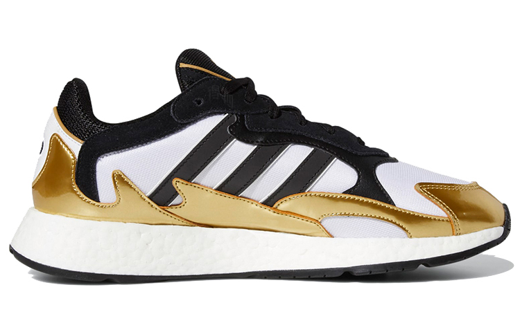 Кроссовки adidas originals TRESC Run (черно-бело-желтые) — фото 2