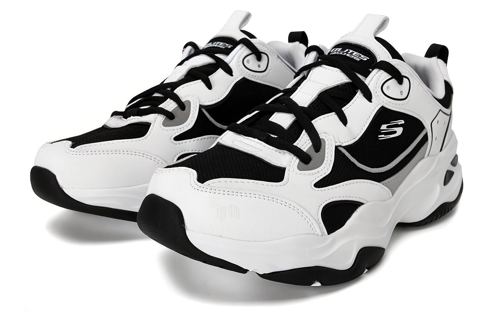 Мужские кроссовки Skechers D'LITES 4.0 (черно-белые) — фото 3