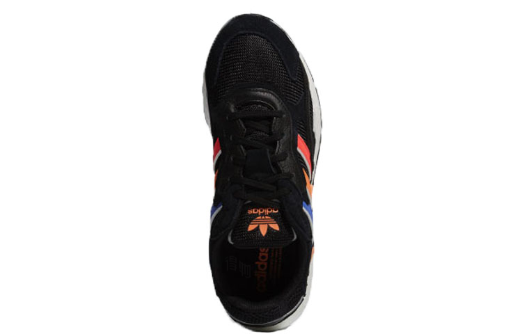 Кроссовки adidas originals TRESC Run BR (черно-оранжевые) — Чёрный / синий / оранжевый / красный — фото 4