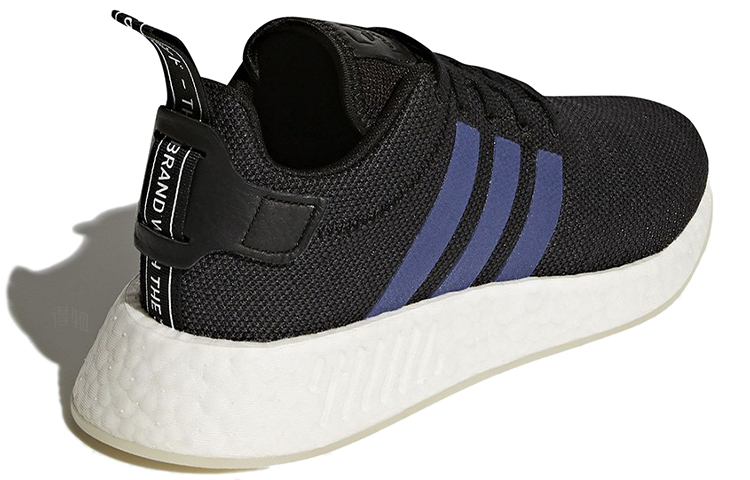 Женские кроссовки adidas NMD_R2 (черно-синие) — Чёрный / синий — фото 3