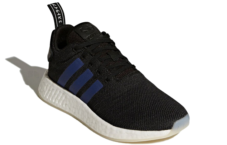 Женские кроссовки adidas NMD_R2 (черно-синие) — Чёрный / синий — фото 2