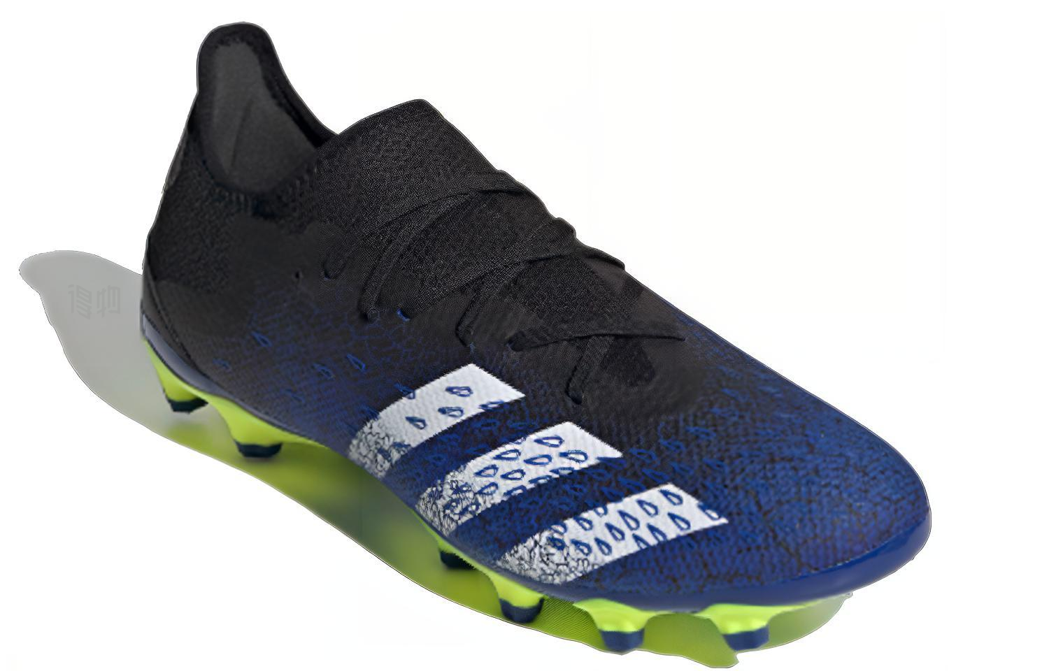 Мужские бутсы adidas Freak Predator (черно-бело-синие) — фото 3