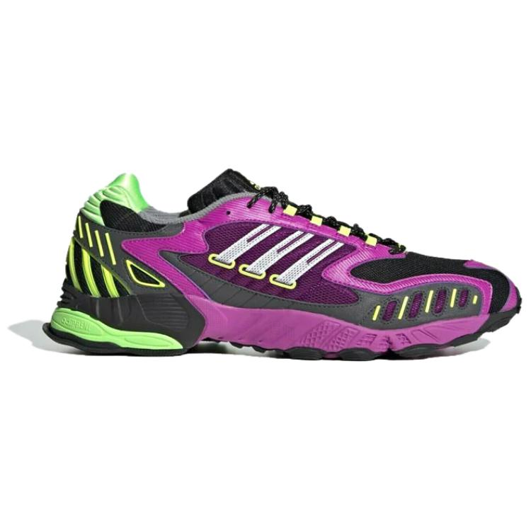 Мужские кроссовки adidas Torsion TRDC (фиолетово-зеленые) — Фиолетовый / зелёный — фото 2
