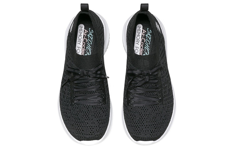 Женские слипоны Skechers Ultra Flex 1.0 (черные) — Чёрный — фото 3