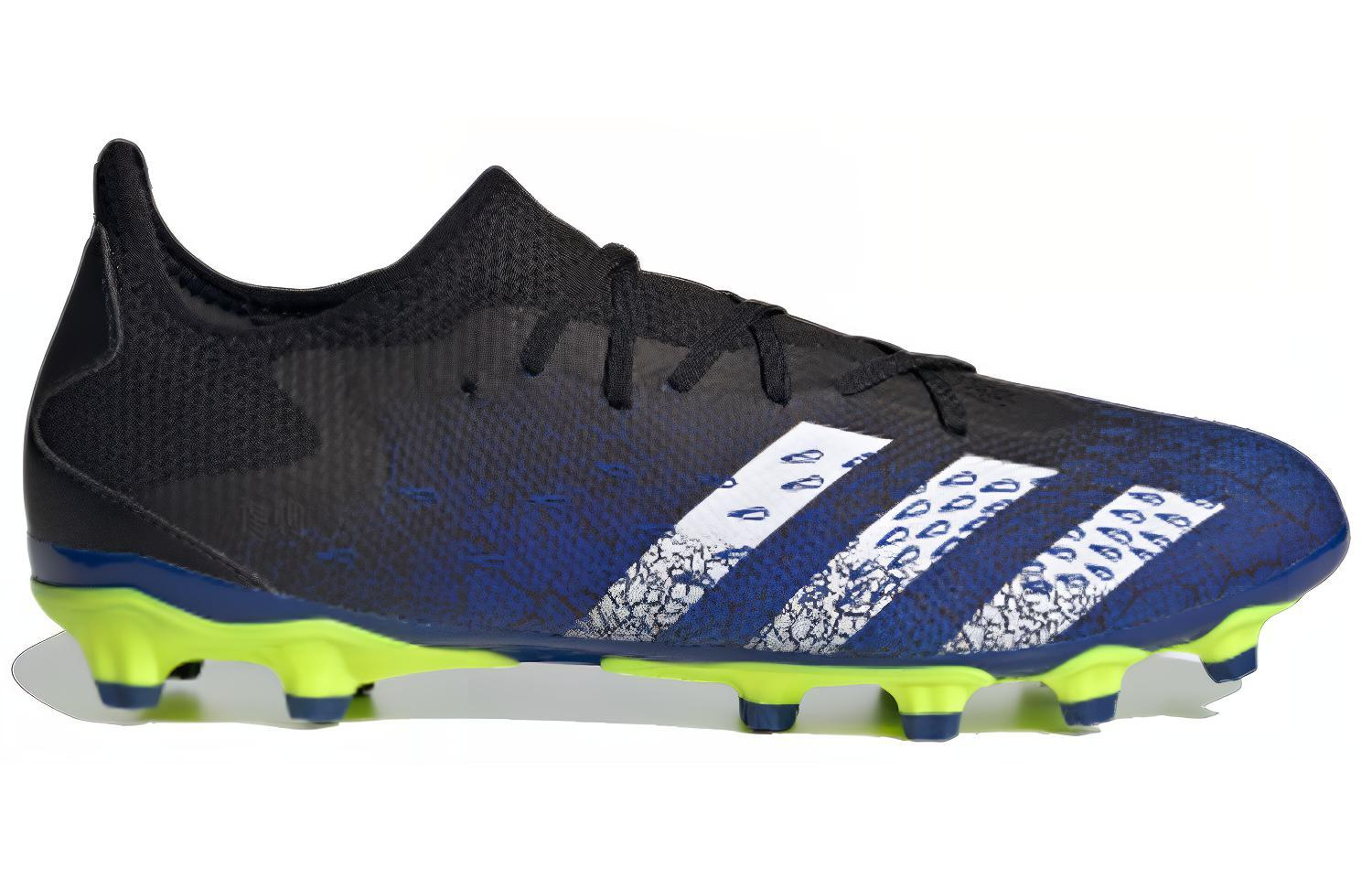 Мужские бутсы adidas Freak Predator (черно-бело-синие) — фото 2