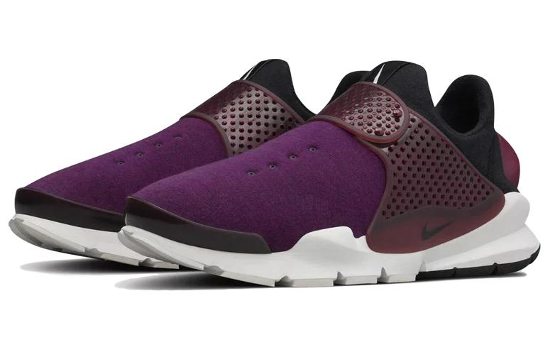Кроссовки Nike Sock dart Tech Fleece Mulberry (фиолетовые) — 桑树紫/黑/夜栗色 — фото 3