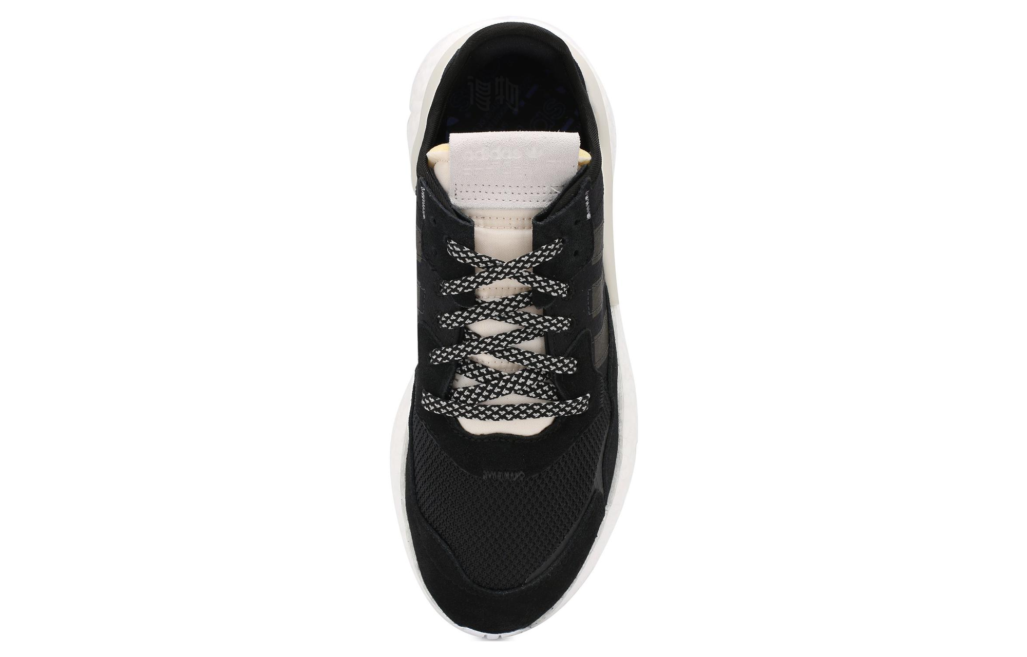 Женские кроссовки adidas originals Nite Jogger (черно-серые) — фото 4