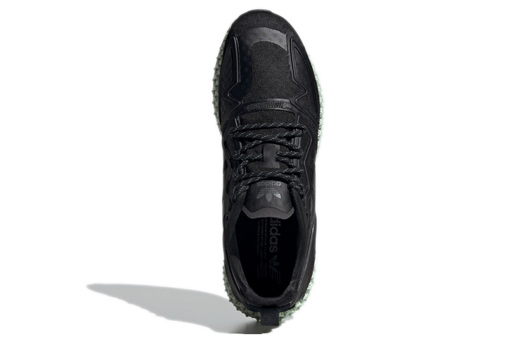 Унисекс кроссовки adidas ZX 2K (черно-зеленые) — Чёрный / зелёный — фото 4