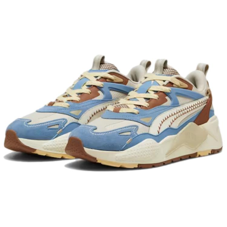 Унисекс кроссовки PUMA RS-X Efekt Expeditions (коричнево-сине-бежевые) — фото 3