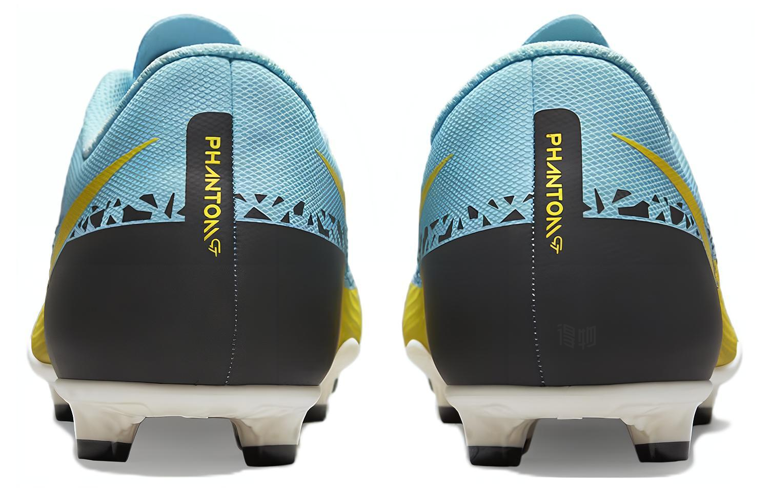 Мужские бутсы Nike Phantom GT MG (синий / желтый) — Синий / жёлтый — фото 5