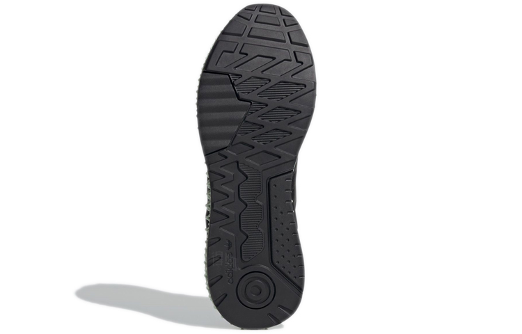 Унисекс кроссовки adidas ZX 2K (черно-зеленые) — Чёрный / зелёный — фото 5
