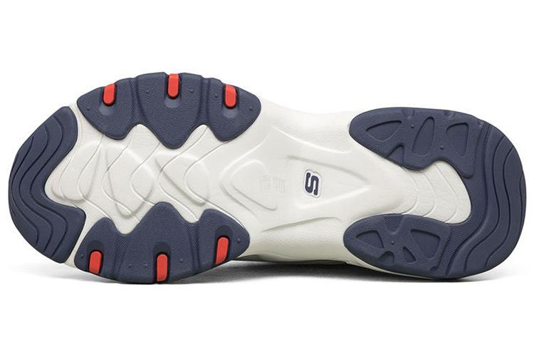 Мужские кроссовки Skechers D'LITES 1.0 (бело-сине-красный) — фото 5