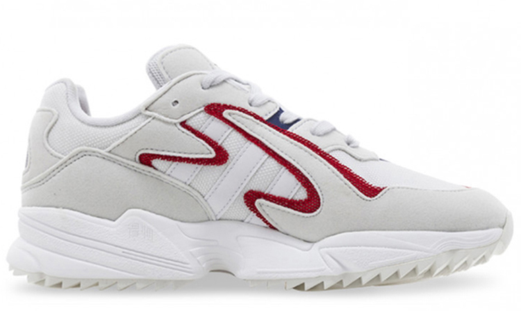 Кроссовки adidas Originals Yung-96 Chasm Trail (бело-красные) — Белый / красный — фото 2