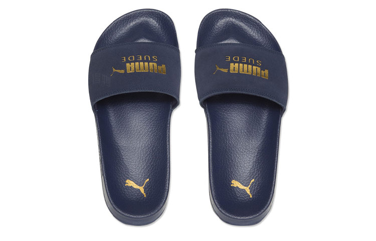 Шлепанцы PUMA Leadcat (синие) — Синий — фото 4