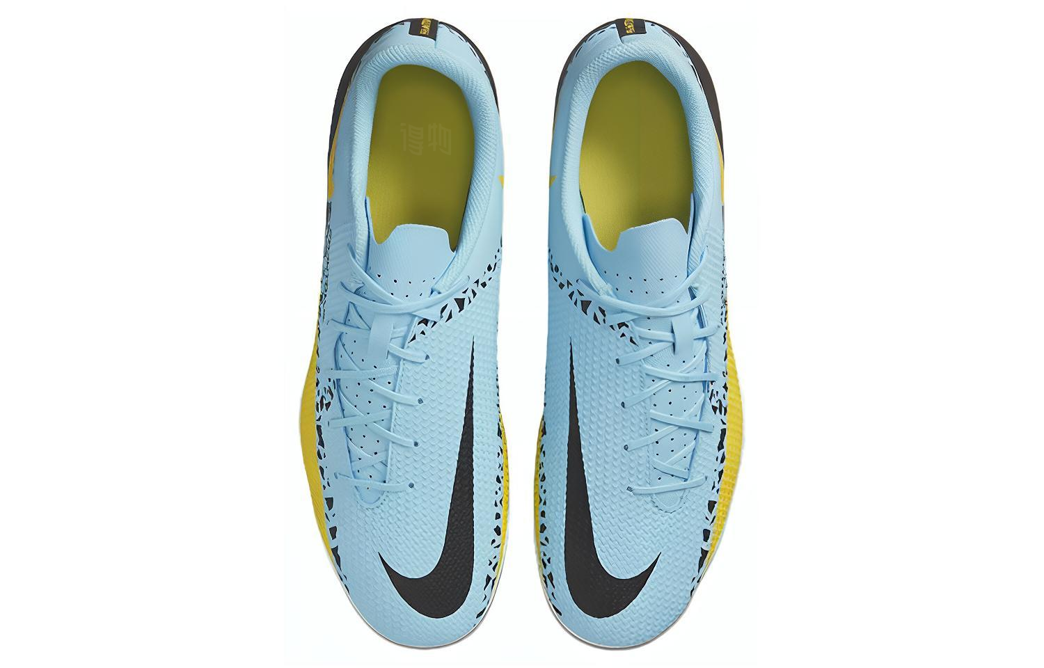 Мужские бутсы Nike Phantom GT MG (синий / желтый) — Синий / жёлтый — фото 4