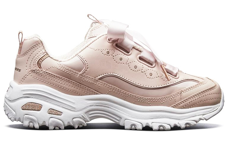 Женские кроссовки Skechers D'LITES (светло-розовые) — фото 2