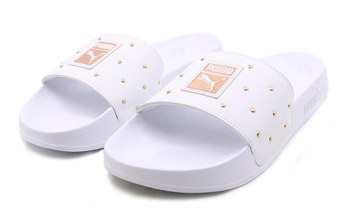 Женские шлепанцы PUMA Leadcat Studs (белые) — Белый — фото 2