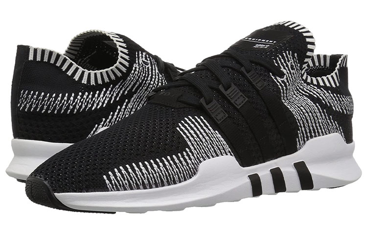 Кроссовки adidas originals EQT Support ADV Primeknit (черно-белые) — Чёрный / белый — фото 2