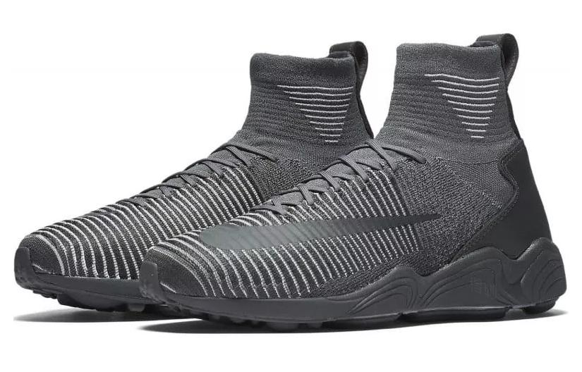 Мужские кеды Nike Zoom Mercurial Flyknit (черный) — Чёрный — фото 3