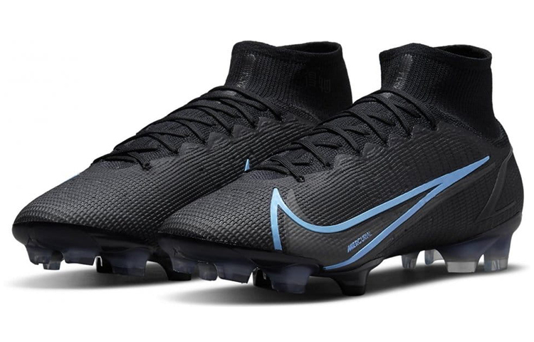 Мужские кроссовки Nike Mercurial Superfly 8 14 Elite FG (черный / синий) — Чёрный / синий — фото 3