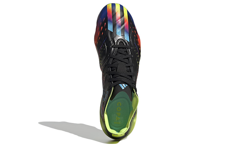 Футбольные бутсы adidas Copa Sense.1 FG (черный / желтый / бирюзовый) — Чёрный / жёлтый / бирюзовый — фото 5