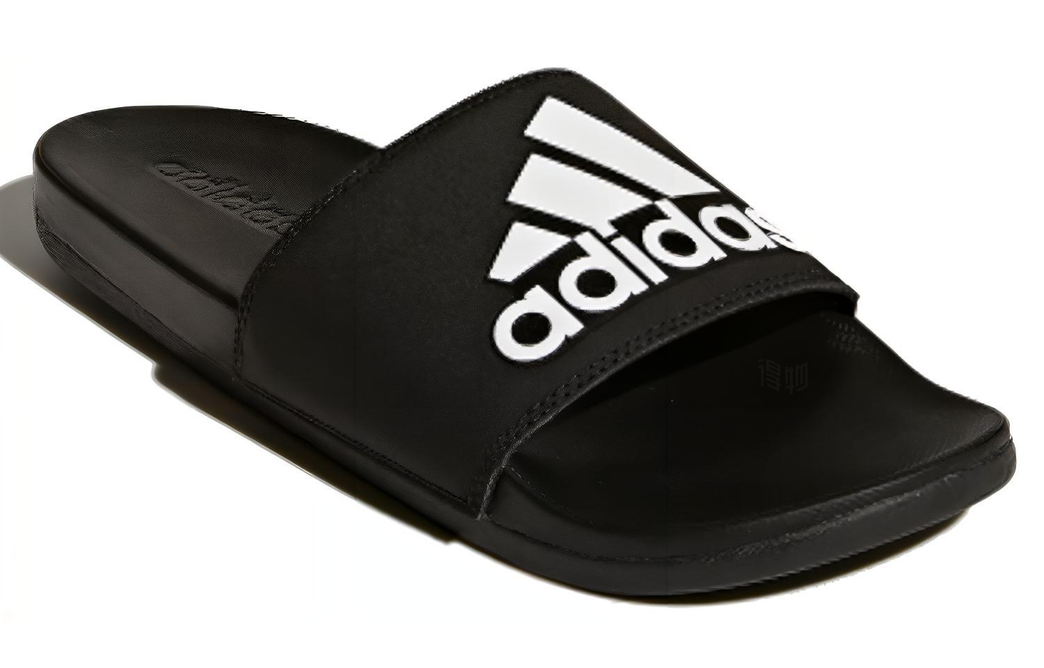 Шлепанцы adidas Adilette Comfort (черно-белые) — фото 2