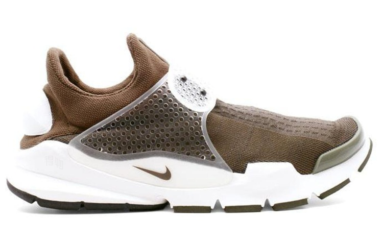 Мужские кроссовки Fragment Design x Nike Sock dart (коричневые) — фото 2