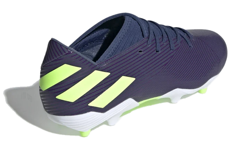 Мужские бутсы adidas Messi 19.3 Firm Ground Cleats TF (пурпурно-зеленые) — Фиолетовый / зелёный — фото 3