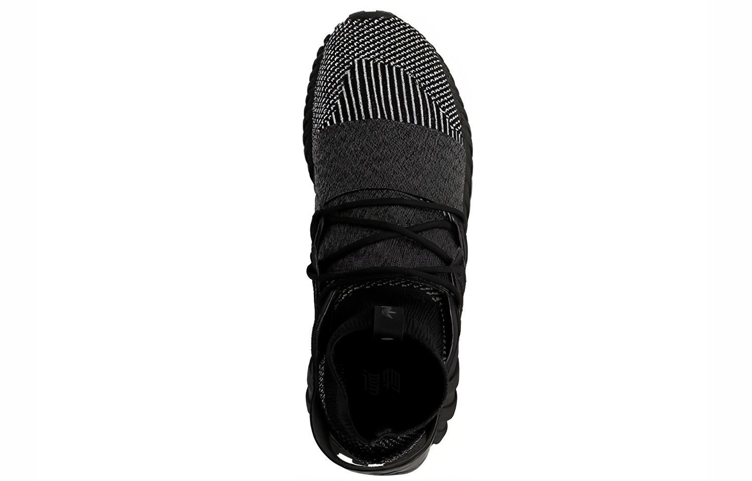 Высокие кроссовки adidas Originals Tubular Doom Primeknit (черно-белые) — Чёрный / белый — фото 3