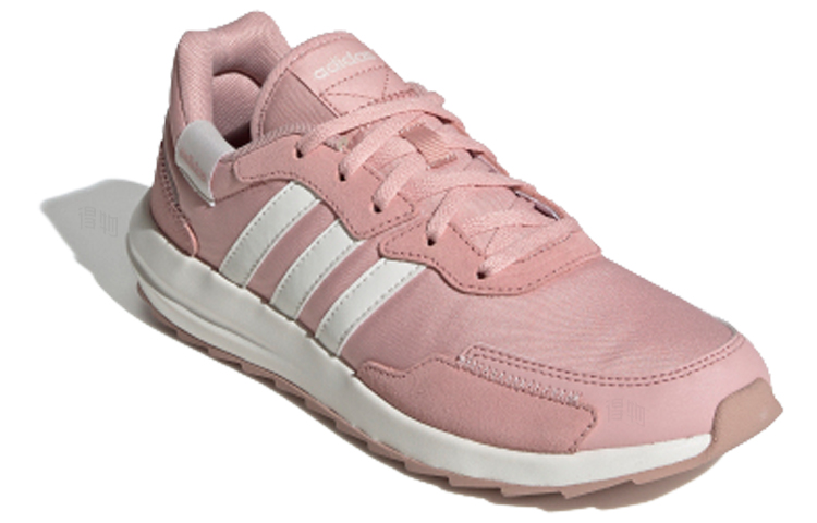 Женские кроссовки adidas neo Retrorun (розово-белые) — Розовый / белый — фото 2
