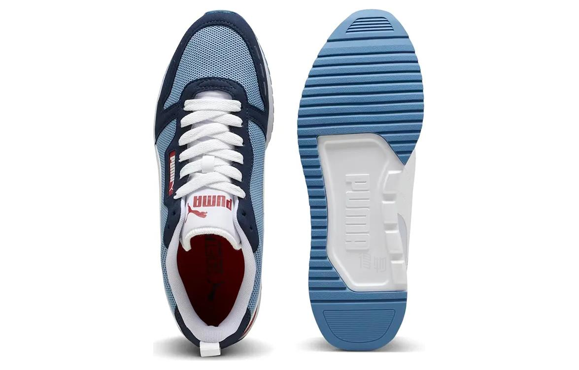 Кроссовки PUMA R78 (голубые) — фото 4