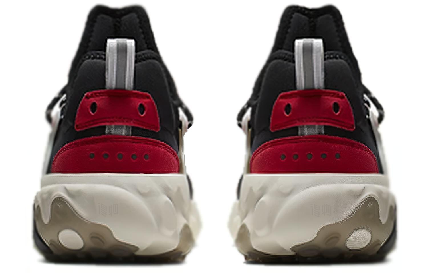 Кроссовки Nike React Presto (черно-бело-красный) — Чёрный / белый / красный — фото 4