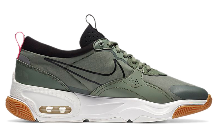 Мужские кроссовки Nike Skyve Max (зелено-белые) — фото 2