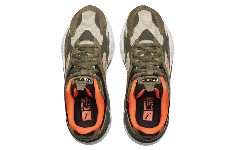 Мужские кроссовки PUMA RS-X (серо-бежевые) — 灰卡其色/墨绿色/褐橄榄色 — фото 3
