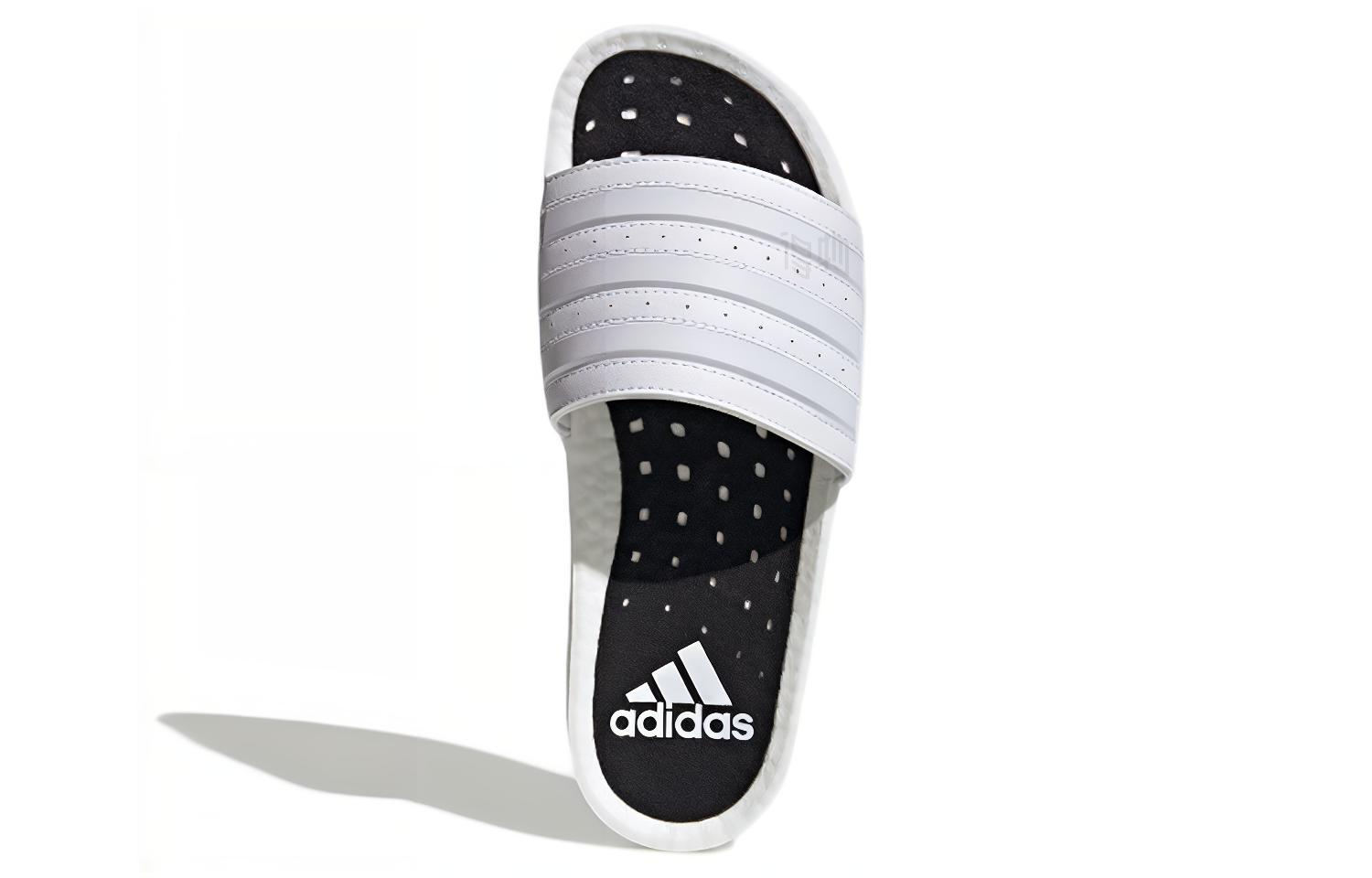 Шлепки adidas Adilette Boost (белые) — фото 5