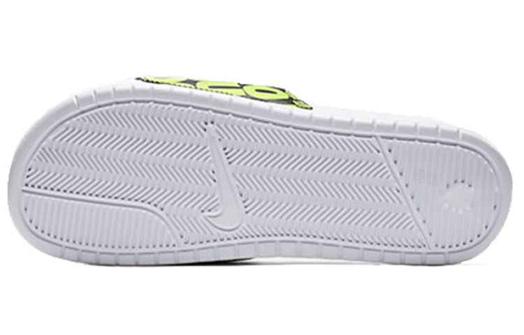 Шлепанцы Nike Benassi Duo Slide (черно-зеленые) — фото 4
