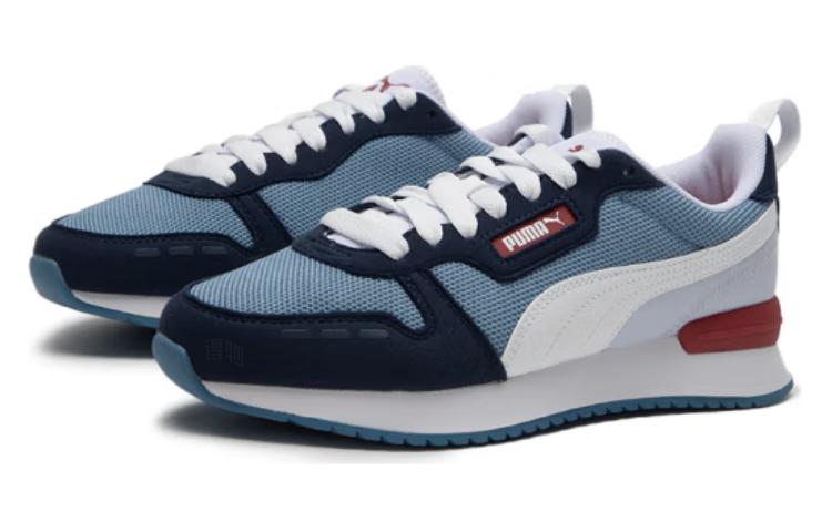 Кроссовки PUMA R78 (голубые) — фото 2