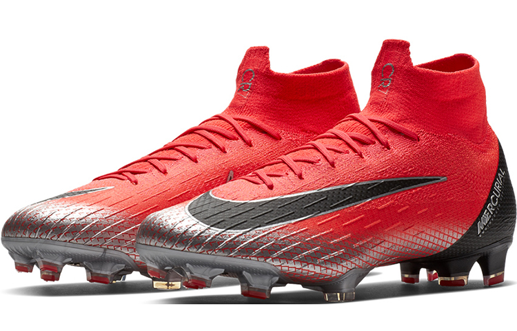 Мужские бутсы Nike Mercurial Superfly 6 (красные) — Чёрныйкрасный — фото 3